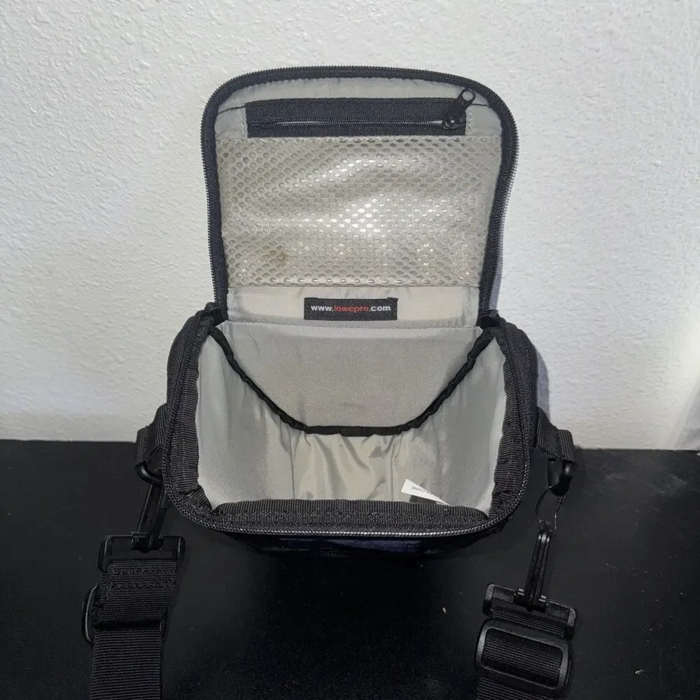 Lowepro TLZ Mini Topload Zoom DSLR Blue Camera Holster Bag w/ Adjustable Strap